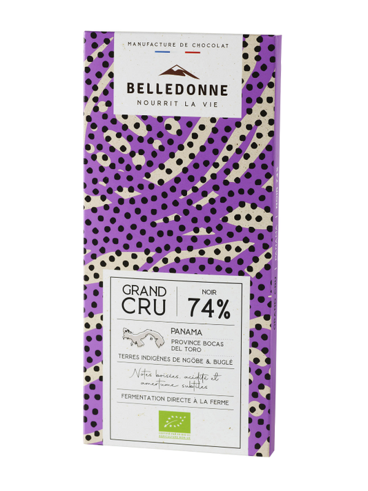 Belledonne -- Tablette noir 74% panama bio - 100 g