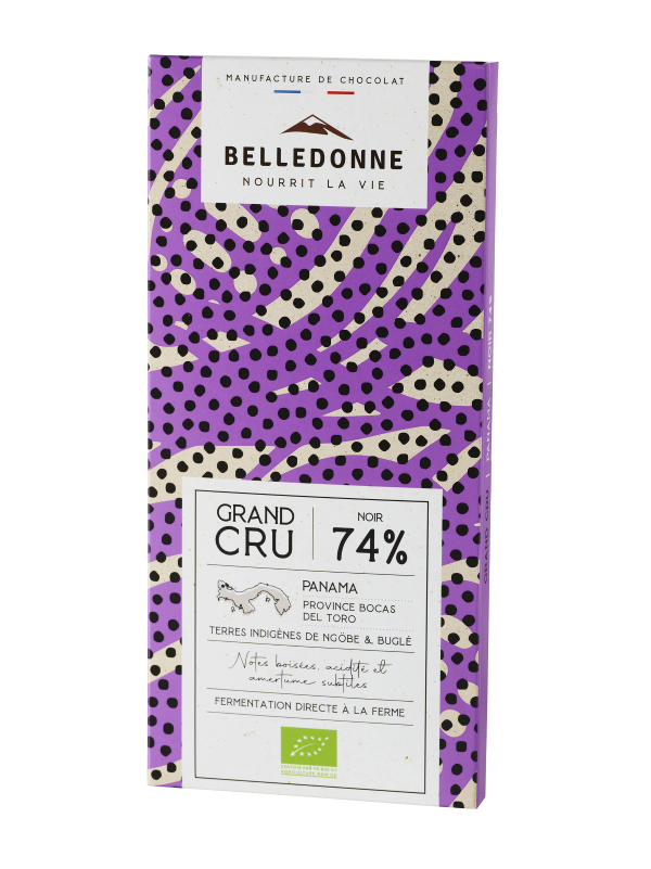 Belledonne -- Tablette noir 74% panama bio - 100 g