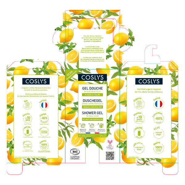 Coslys -- Casquette pour le gel douche verveine-citron 10 kg