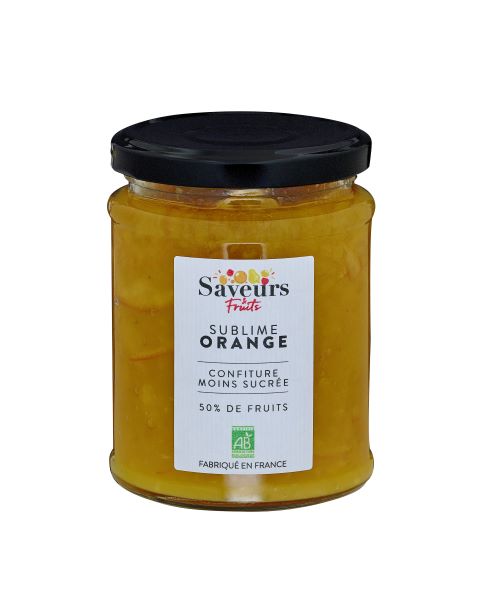 Saveurs & Fruits -- Confiture extra d'orange bio moins sucrée - 310 g