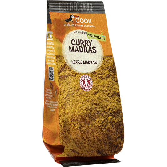 Cook épices -- Curry madras biopartenaire (éco recharge) - 35g