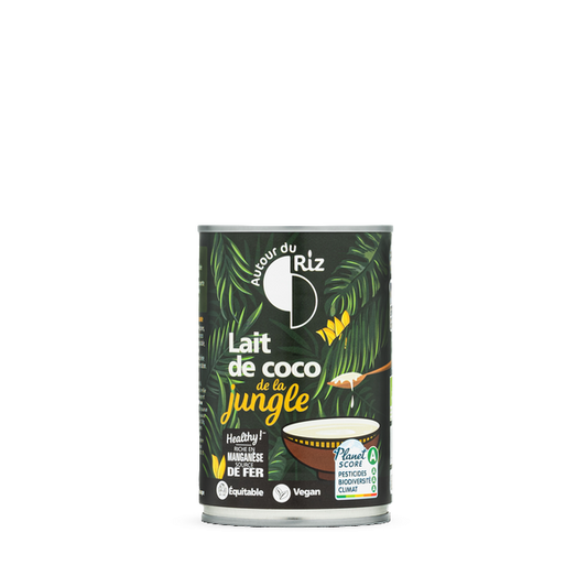 Autour Du Riz -- Lait de coco de la jungle bio équitable - 400 ml