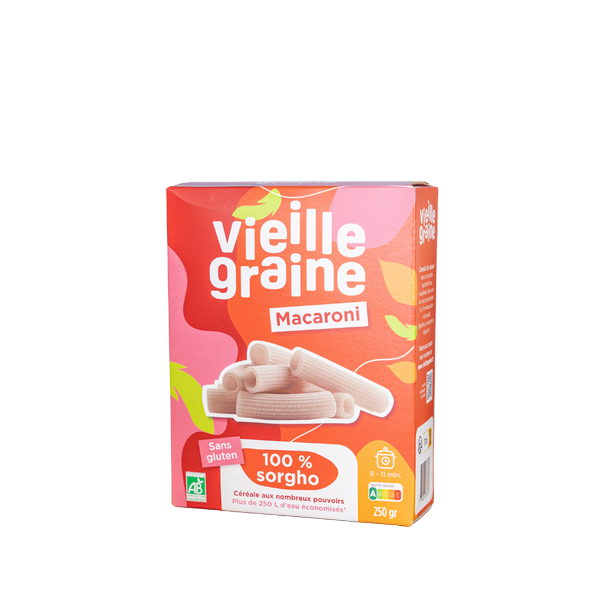 Vieille Graine -- Macaroni 100% sorgho bio - 250 g