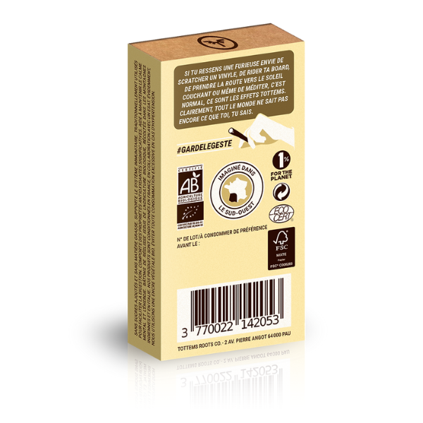 Tottems -- Bâtons de réglisse bio vanille - 5 bâtons