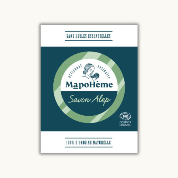 Mapohème -- Savon alep à l'huile de baies de laurier - 100 g