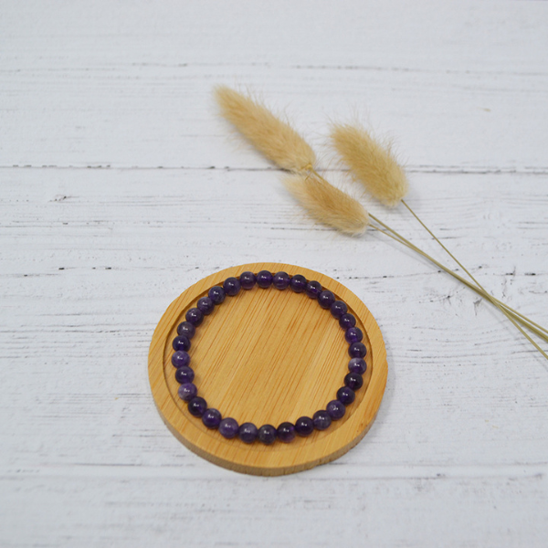 Irréversible -- Bracelet adulte pierre naturelle - améthyste