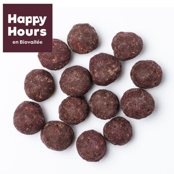 Billes de céréales chocolat noir hibiscus bio - 1