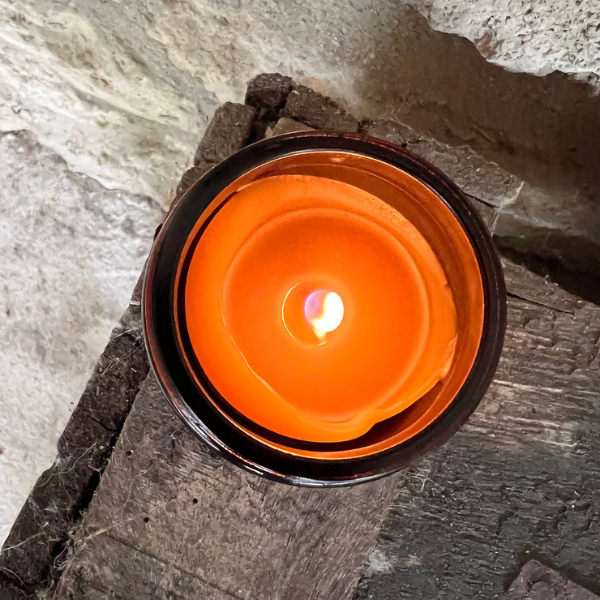 Jolis Baumes -- Bougie cire d'abeille bio 100% naturelle - 80 g