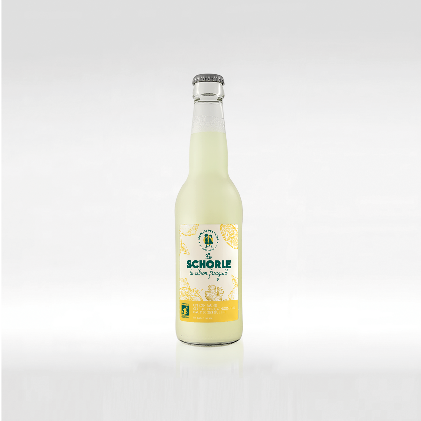 Les Filles De L'ouest -- Schorle bio citron fringant au gingembre - 33 cl x 12