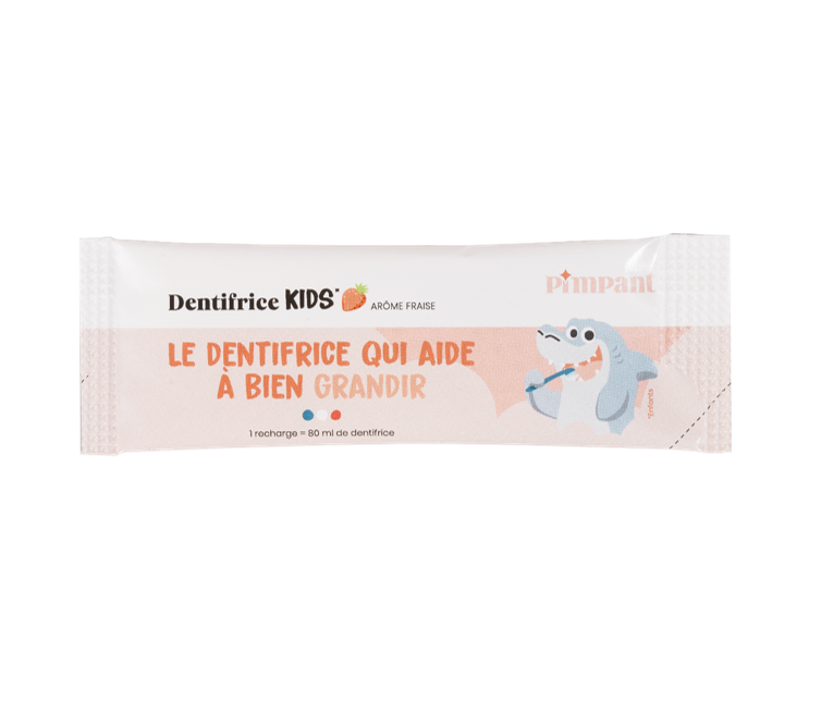 Pimpant -- Dentifrice fraise kids poudre à diluer - 8 g