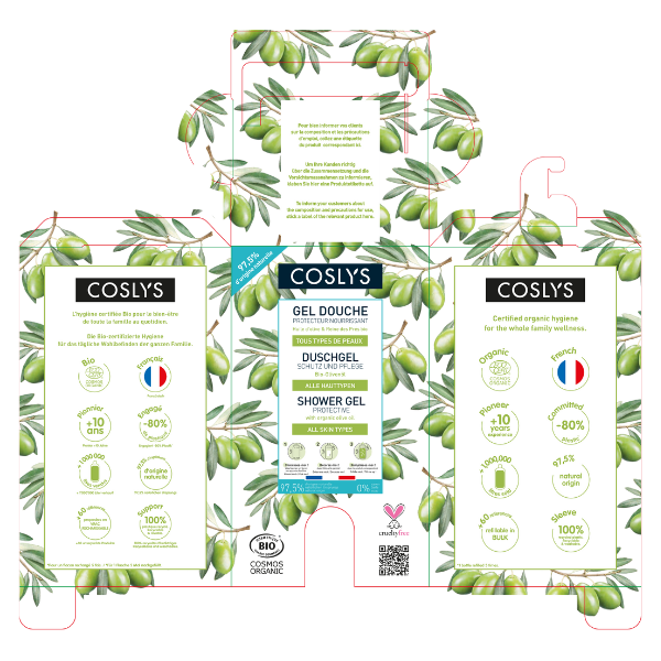 Coslys -- Casquette pour le gel douche protecteur olive 10 kg