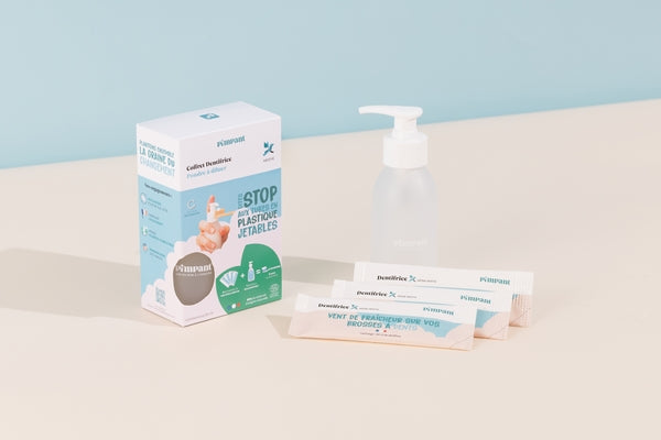 Pimpant -- Coffret dentifrice menthe - 4 recharges + 1 bouteille