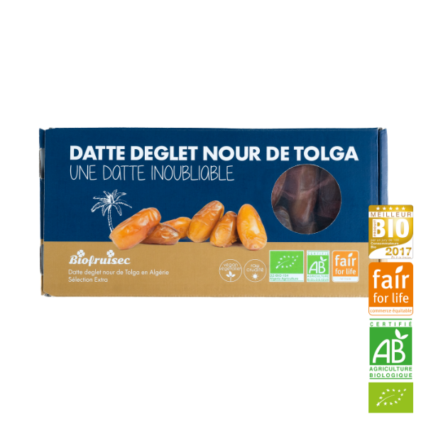 Datte deglet nour de tolga équitable sélection extra bio - 1
