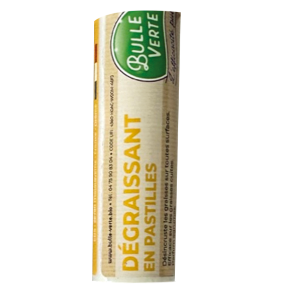 Bulle Verte -- Contre étiquette dégraissant en pastille à diluer - x50
