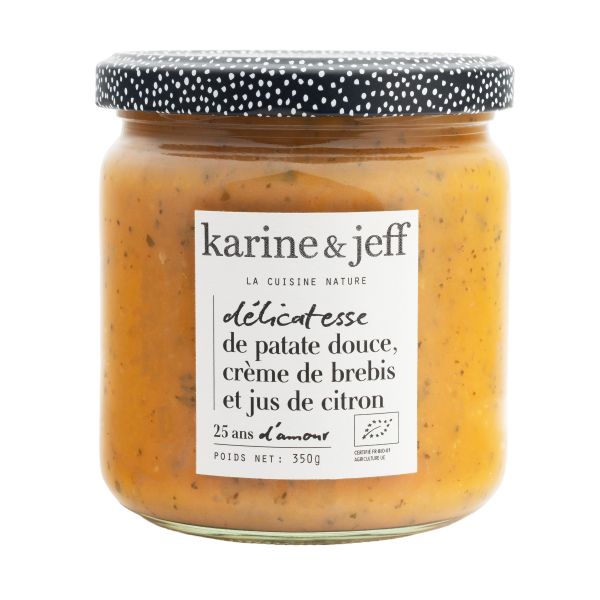 Délicatesse de patate douce, crème de brebis, jus de citron bio - 1