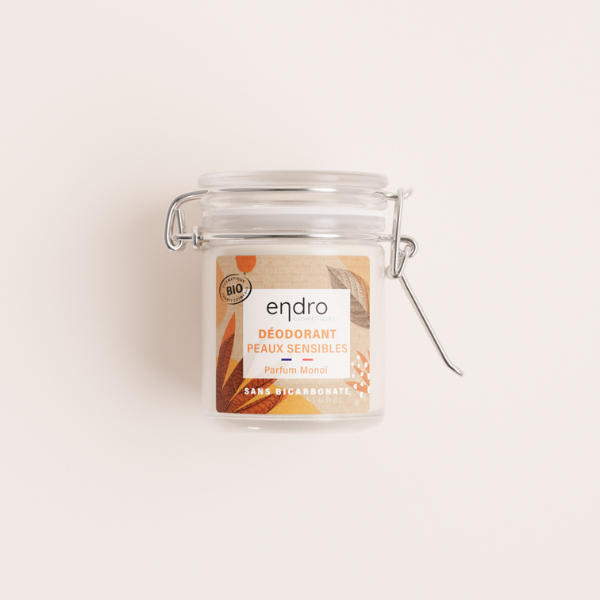 Endro -- Déodorant peaux sensibles - parfum monoï, sans bicarbonate - 50 ml
