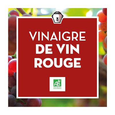 Bouteille Apothicaire Vinaigre de Vin Rouge Estoublon