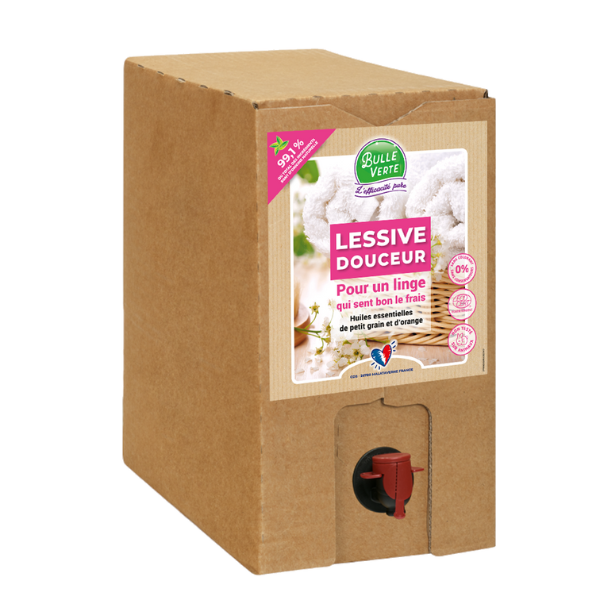 Bulle Verte -- Lessive liquide douceur Vrac - 10 kg Aventure bio Bulle Verte -- Lessive liquide douceur Vrac - 10 kg Aventure bio