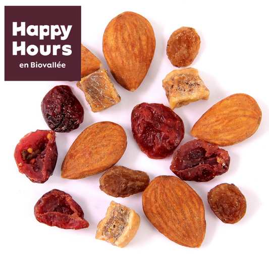 Happy Hours En Biovallée -- Mélange énergie amande 3 fruits bio Vrac - 5 kg