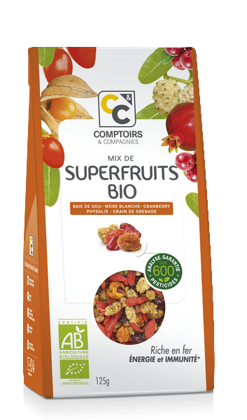 Comptoirs & Compagnies -- DDM 28.07.2024 Mix de superfruits bio - 125 g
