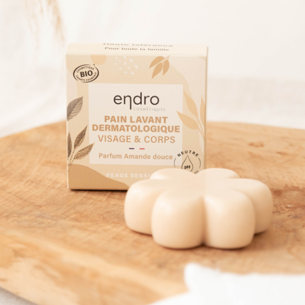 Endro -- Pain lavant dermatologique à l'amande douce - 85 ml