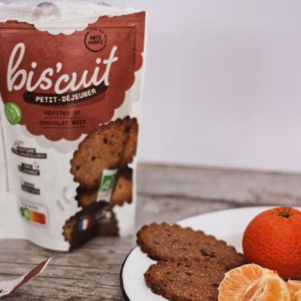 In Extremis -- Biscuits petit-déjeuner bio - pépites de chocolat noir (origine France) - 117 g