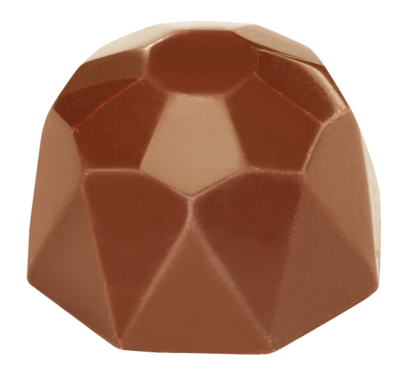 Pré-commandes noël Diamants coeur choco noisette chocolat au lait bio - 1