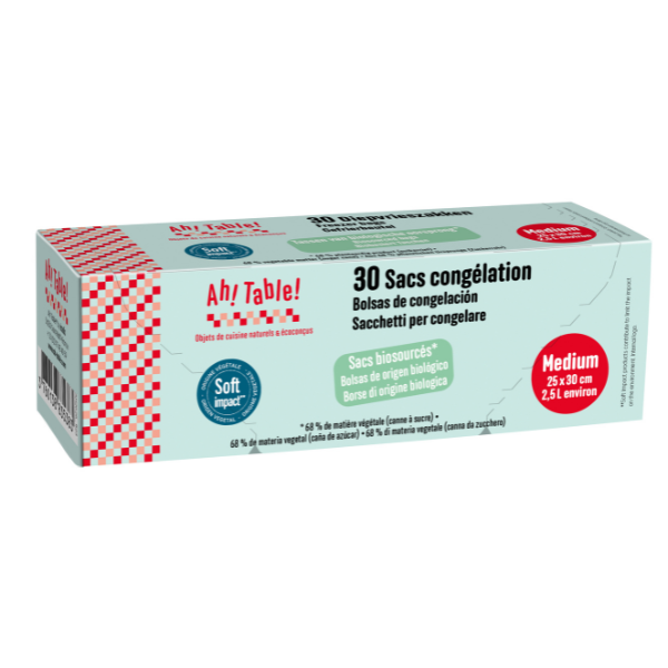 Ah Table! -- Sacs congélation (25x30cm) Lot de 30 – Aventure bio