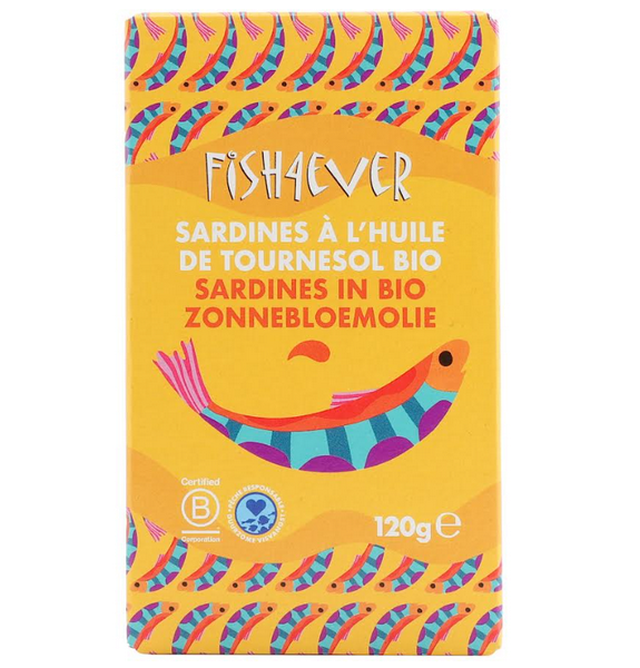Sardines entières à l'huile de tournesol bio - 1