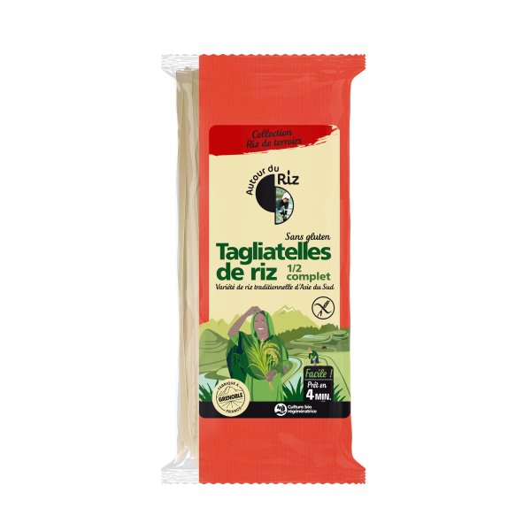Tagliatelles de riz demi complet bio sans gluten - 1