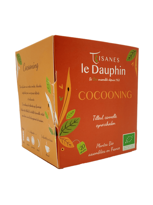 Tisanes Le Dauphin -- Infusion bio cocooning - 20 infusettes