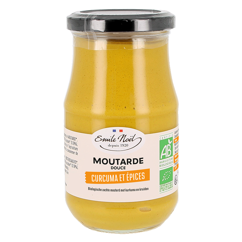 Émile Noël -- Moutarde douce epices/curcuma bio - 350 g