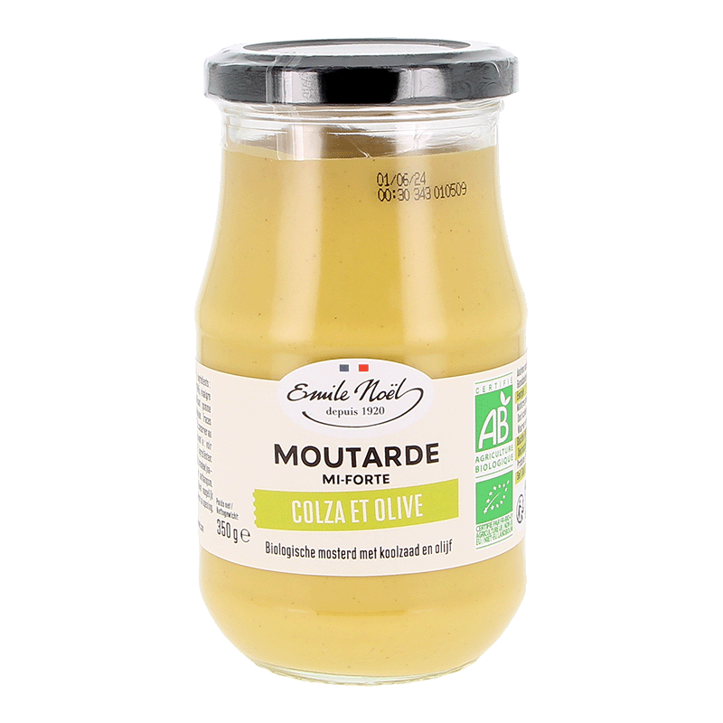 Émile Noël -- Moutarde mi-forte bio - 190 g