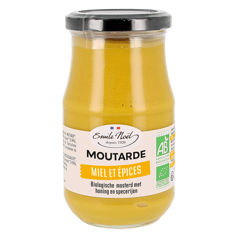 Émile Noël -- Moutarde au miel et aux epices bio - 200 g