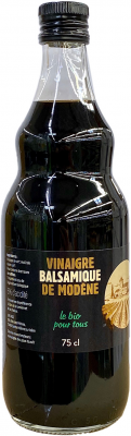 Le Bio Pour Tous -- Vinaigre balsamique de modene 6% origine france - 75cL