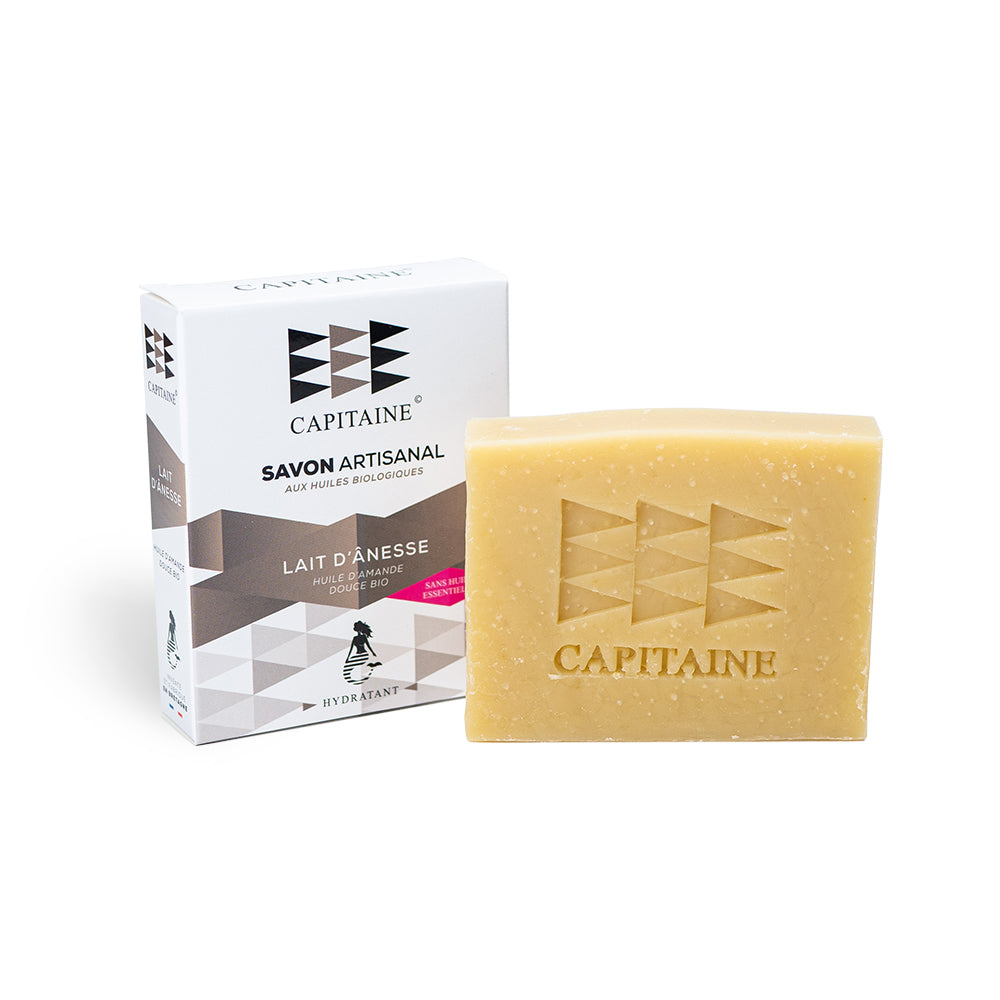 Capitaine -- Savon hydratant bio - lait d'ânesse - 100 g