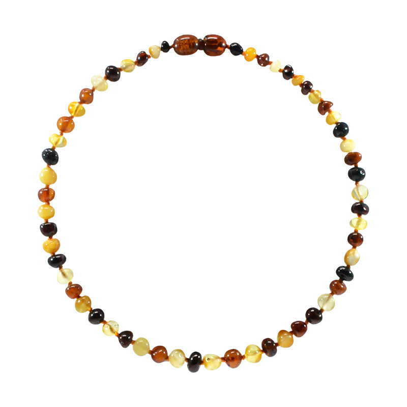 Irréversible -- EOL Collier bébé ambre - multi