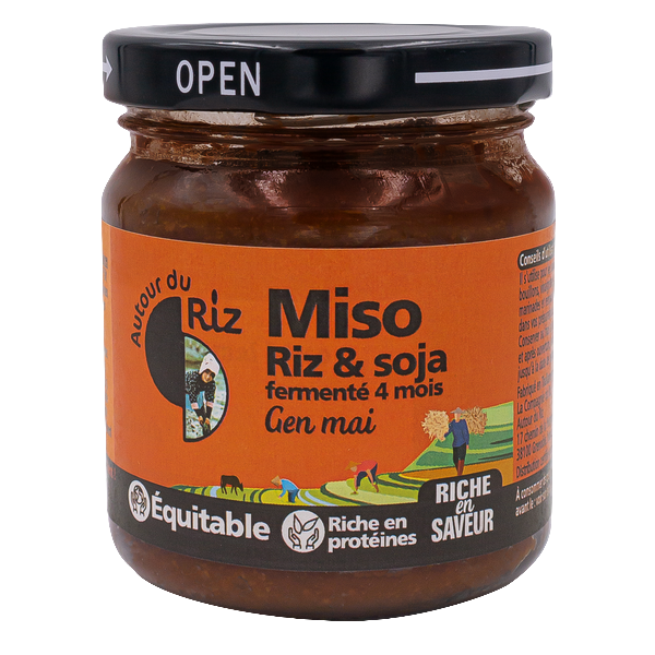 Autour Du Riz -- Miso de riz complet pasteurisé gen mai bio équitable - 200 g