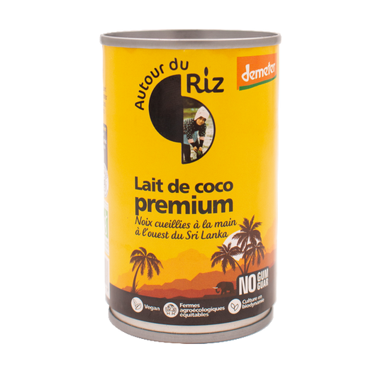 Autour Du Riz -- Lait de coco premium 18% mg bio équitable - 160 ml