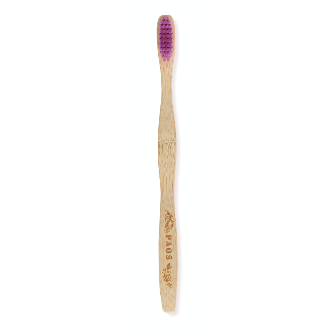 Paos -- Brosse à dents en bambou violette