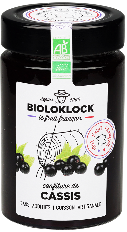 Bioloklock -- Confiture de cassis bio (france) - 230 g x 6