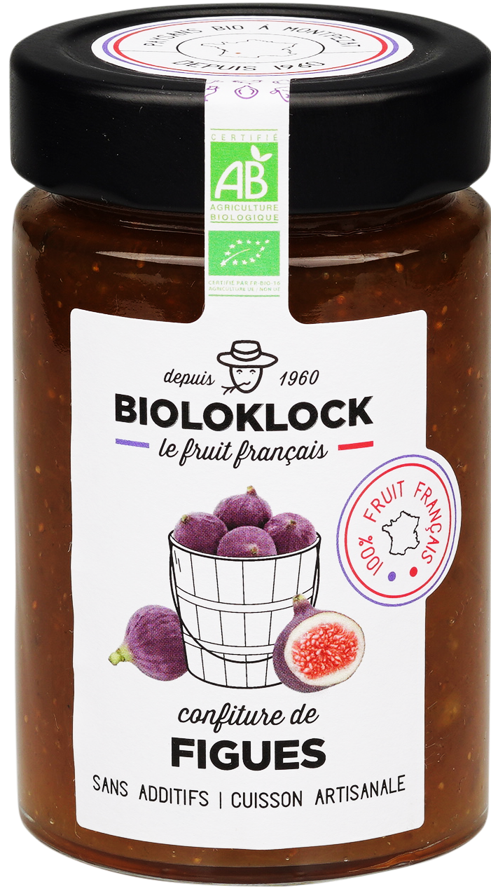 Bioloklock -- Confiture de figues bio (france) - 230 g x 6