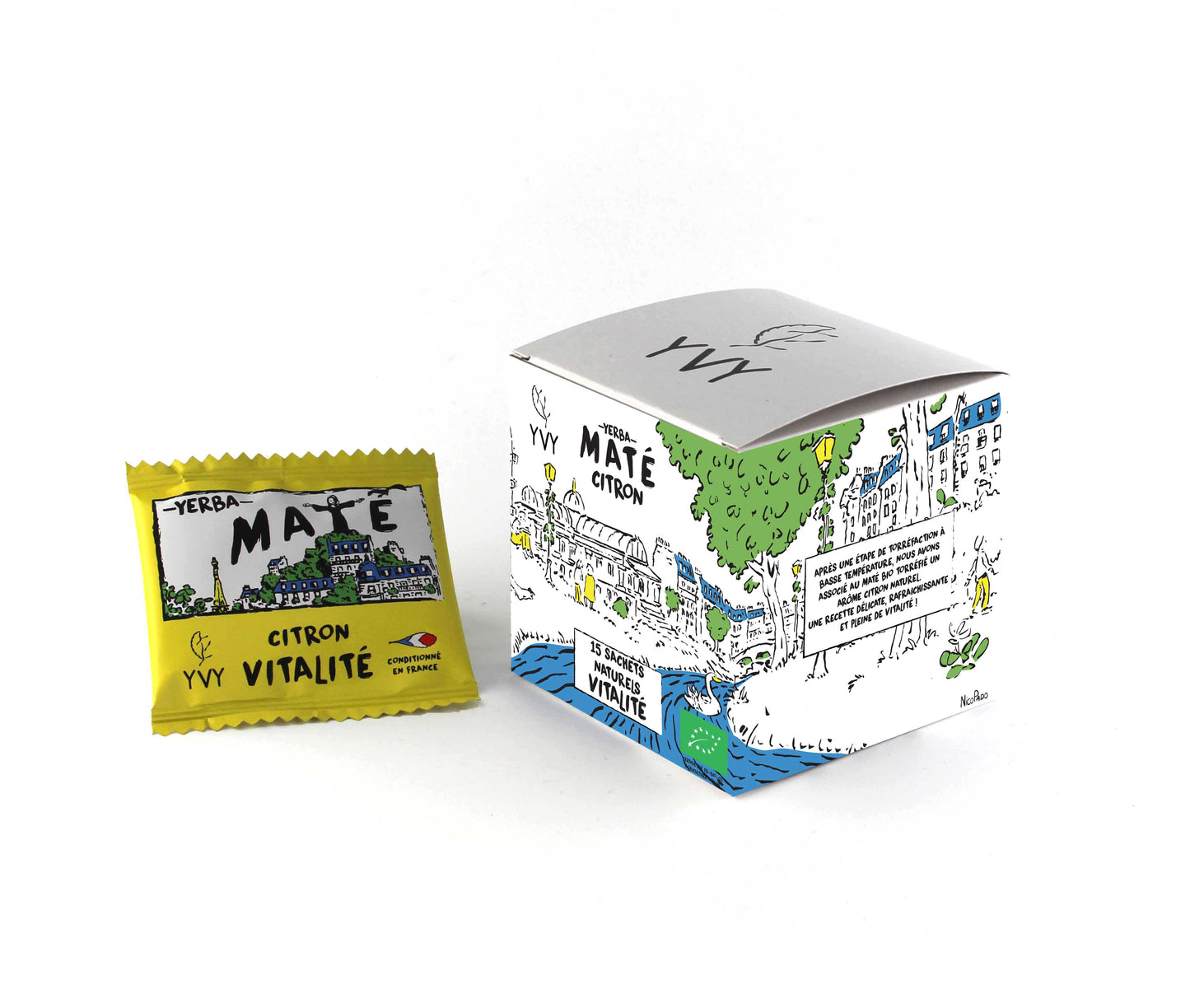 Yvy Maté -- Maté citron bio (origine Brésil) - 15 sachets naturels