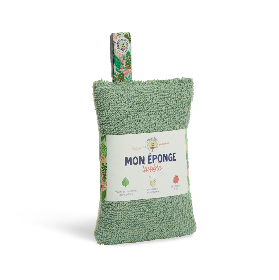 Anotherway -- Eponge lavable cuisine verte