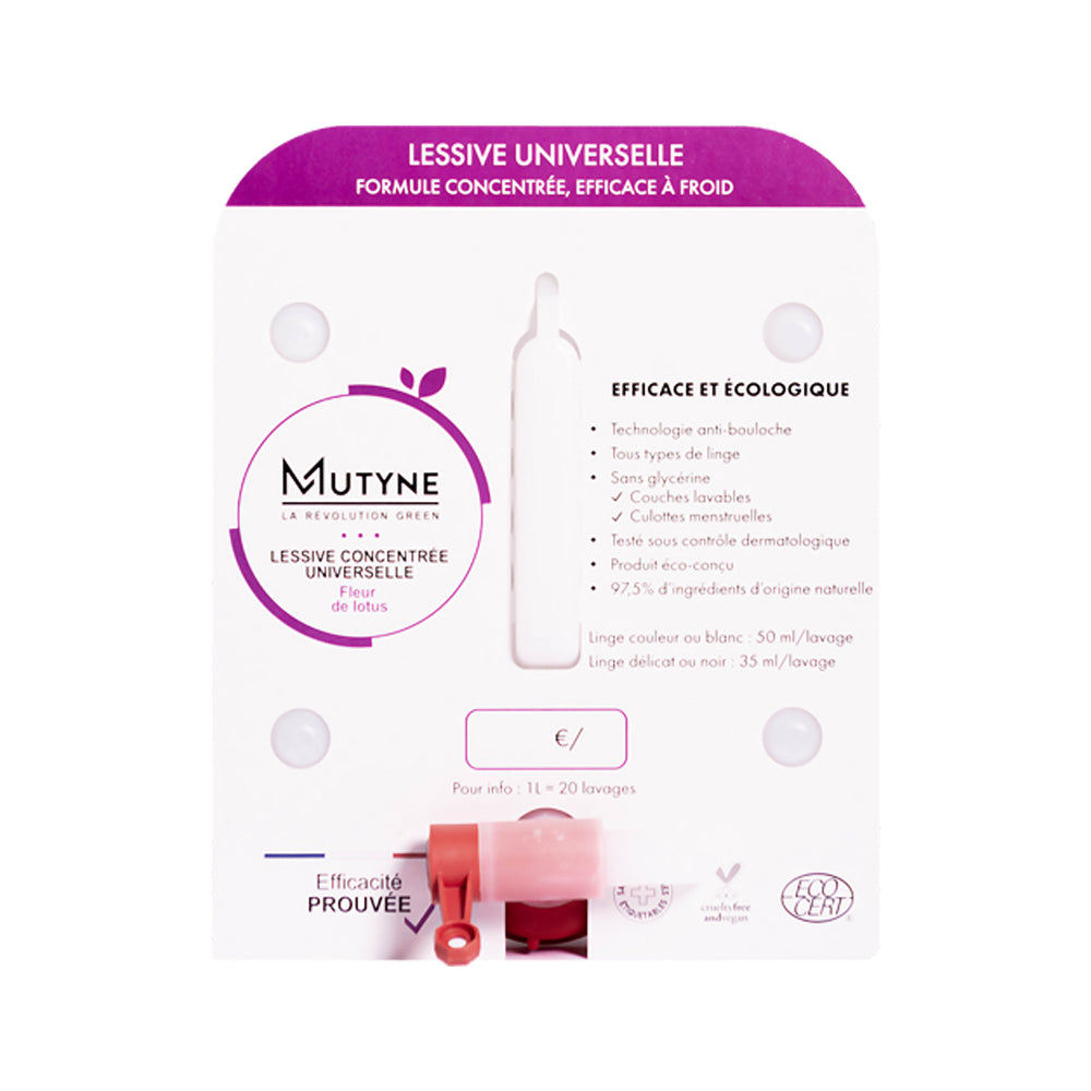 Mutyne -- Habillage lessive fleur de lotus 20l Vrac