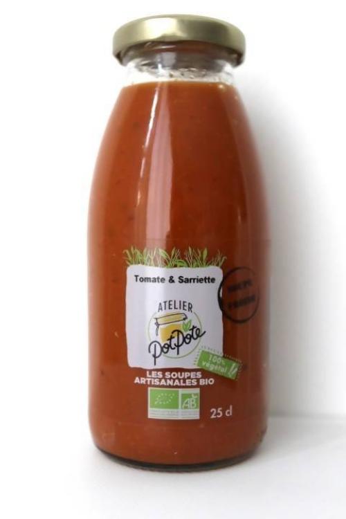 Atelier Potpote -- Gaspacho bio - tomate sarriette - 25 cl x 24