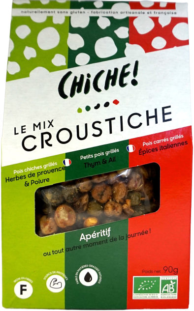 Chiche -- Mix provençal de légumineuses bio (pois chiche, petits pois, pois carrés) - 90 g