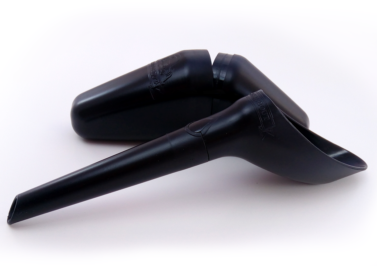 Pissedebout -- Pisse-debout réutilisable et compact noir – Aventure bio
