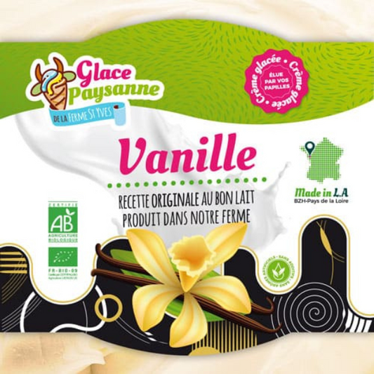 La Ferme Saint Yves -- Crème glacée vanille bourbon bio - 2,5 L