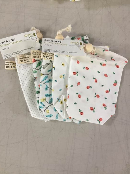 Alterosac -- Sac de courses vrac - Coton bio (made in France) - Taille. XS